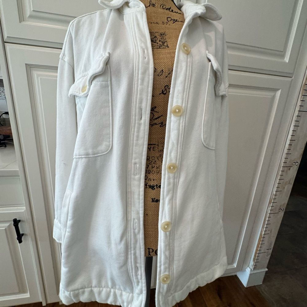 Urban outfitters Women's White Button-Up Jacket